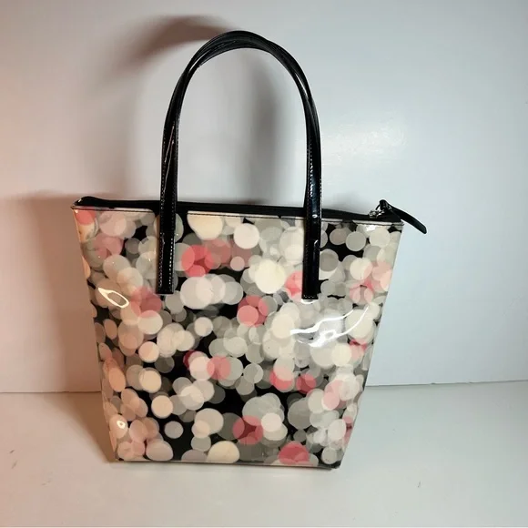 Kate Spade Cherry Terrace Jeralyn Patent Festive Bubbles Tote, Shoulder Bag. - Picture 16 of 16